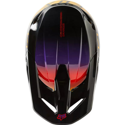 Casco Moto V1 Toxsyk Negro/Amarillo Fox | Casco Moto Fox casco fox racing motocross mtb