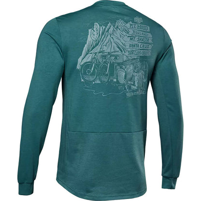 Polera Bicicleta Manga Larga Ranger Drirelease® Verde Fox polera bicicleta fox mtb