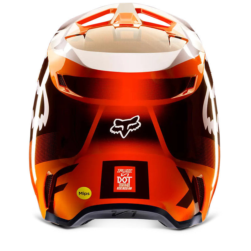 Casco Moto Niño V1 Leed Naranjo Fox | Casco Moto Fox casco fox racing motocross mtb
