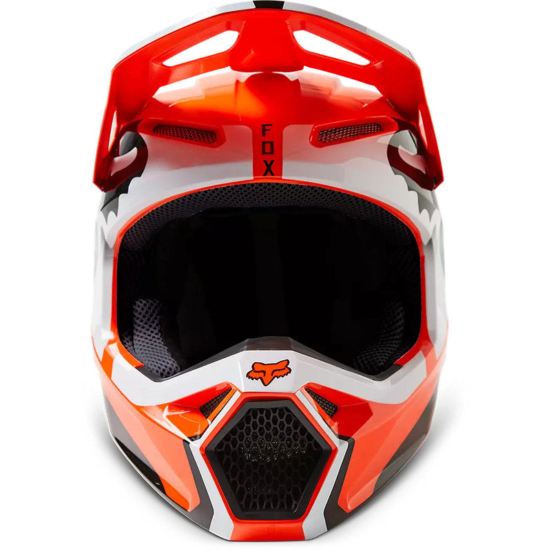 Casco Moto Niño V1 Leed Naranjo Fox | Casco Moto Fox casco fox racing motocross mtb