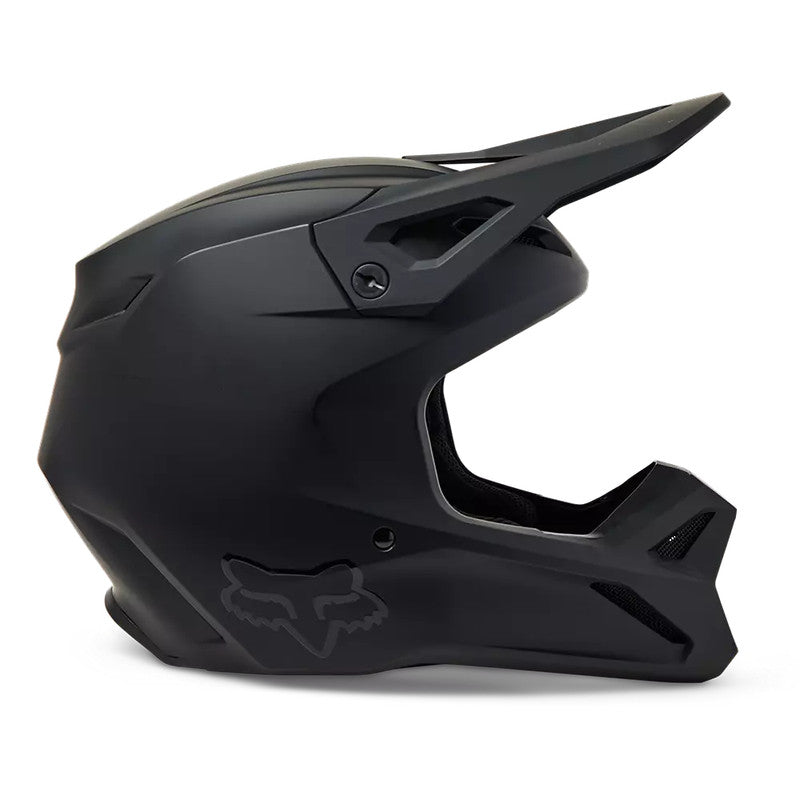 Casco Moto V1 Solid Negro Mate Fox | Casco Moto Fox casco fox racing motocross mtb