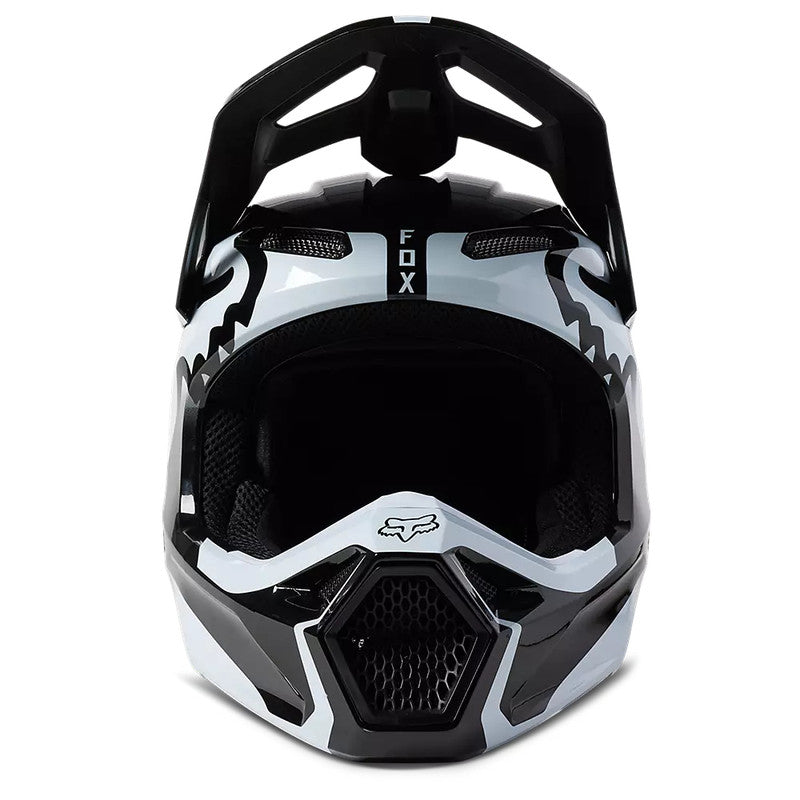Casco Moto Niño V1 Leed Blanco/Negro Fox | Casco Moto Fox casco fox racing motocross mtb
