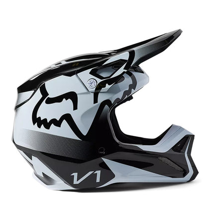 Casco Moto Niño V1 Leed Blanco/Negro Fox | Casco Moto Fox casco fox racing motocross mtb