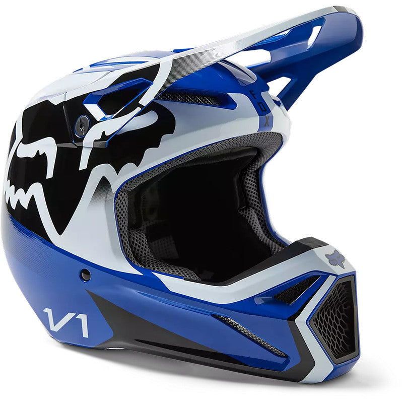 Casco Moto V1 Leed Azul Fox | Casco Moto Fox casco fox racing motocross mtb