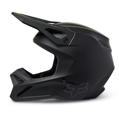 Casco Moto Niño V1 Negro Mate Fox | Casco Moto Fox casco fox racing motocross mtb
