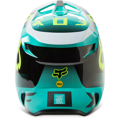 Casco Moto Niño V1 Leed Celeste Fox | Casco Moto Fox casco fox racing motocross mtb