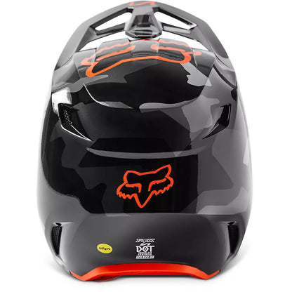 Casco Moto V1 Bnkr Camo Negro Fox