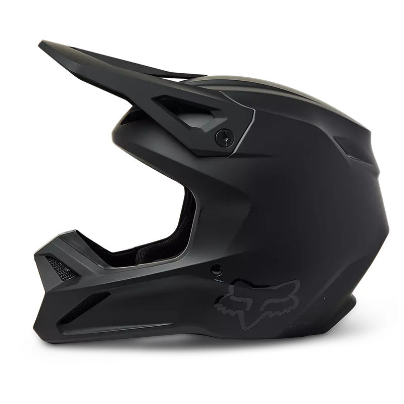 Casco Moto V1 Solid Negro Mate Fox | Casco Moto Fox casco fox racing motocross mtb
