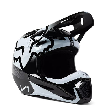 Casco Moto Niño V1 Leed Blanco/Negro Fox | Casco Moto Fox casco fox racing motocross mtb
