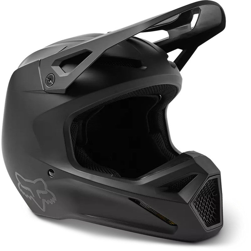 Casco Moto Niño V1 Negro Mate Fox | Casco Moto Fox casco fox racing motocross mtb