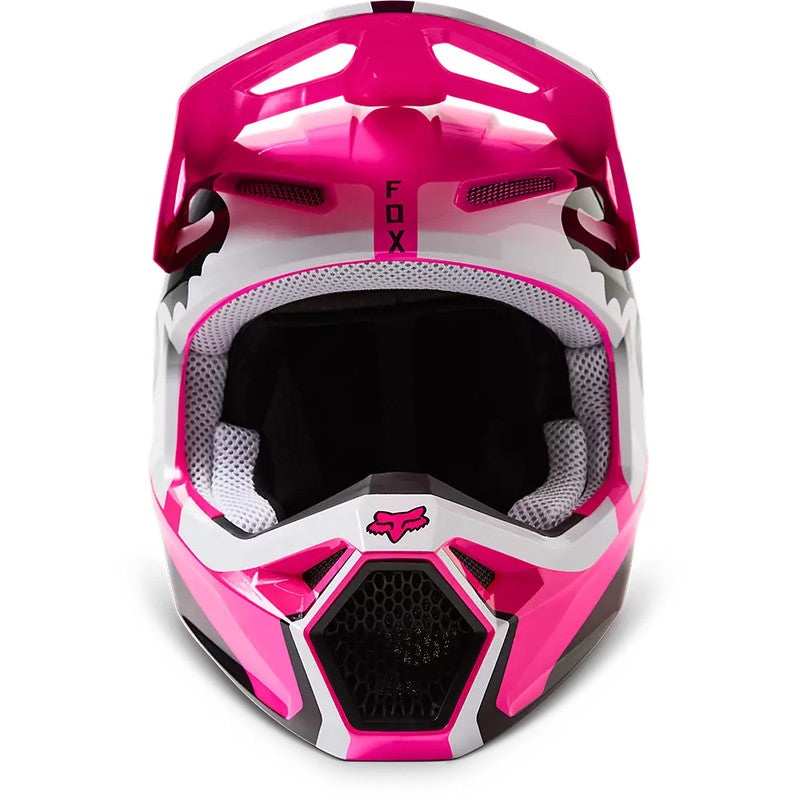 Casco Moto Niño V1 Leed Rosado Fox | Casco Moto Fox casco fox racing motocross mtb