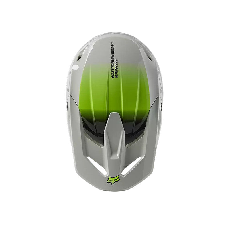 Casco Moto Niño V1 Toxsyk Gris/Amarillo Fox | Casco Moto Fox casco fox racing motocross mtb