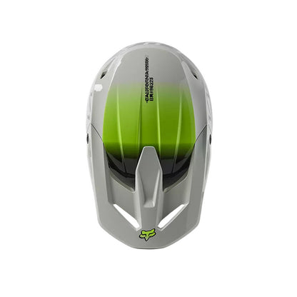 Casco Moto Niño V1 Toxsyk Gris/Amarillo Fox | Casco Moto Fox casco fox racing motocross mtb