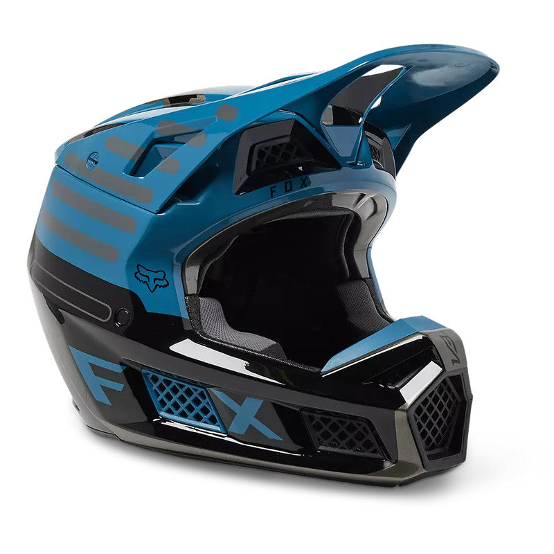 Casco Moto V3 RS Ryaktr Azul/Negro Fox | Casco Moto Fox casco fox racing motocross mtb