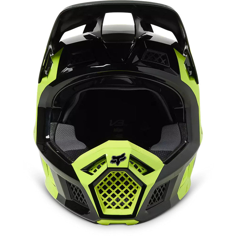 Casco Moto V3 RS Efekt Amarillo/Negro Fox | Casco Moto Fox casco fox racing motocross mtb