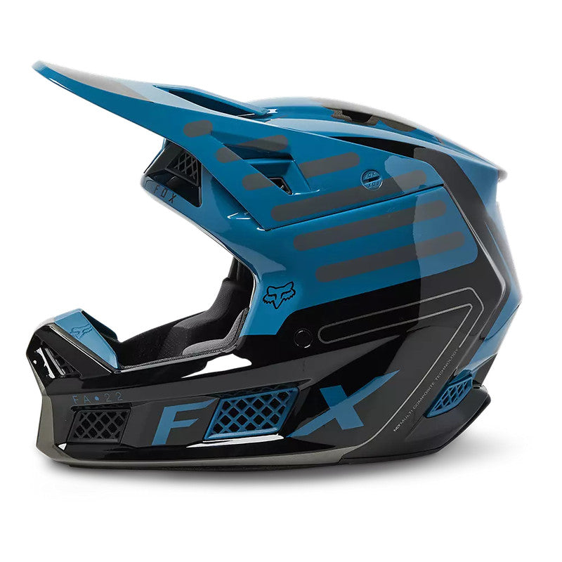 Casco Moto V3 RS Ryaktr Azul/Negro Fox | Casco Moto Fox casco fox racing motocross mtb