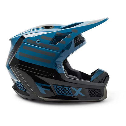 Casco Moto V3 RS Ryaktr Azul/Negro Fox | Casco Moto Fox casco fox racing motocross mtb