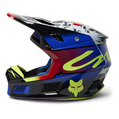 Casco Moto V3 RS Dkay Multicolor Fox | Casco Moto Fox casco fox racing motocross mtb