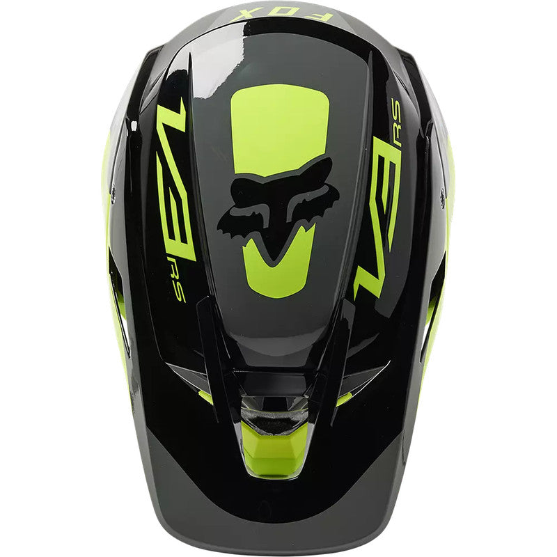 Casco Moto V3 RS Efekt Amarillo/Negro Fox | Casco Moto Fox casco fox racing motocross mtb