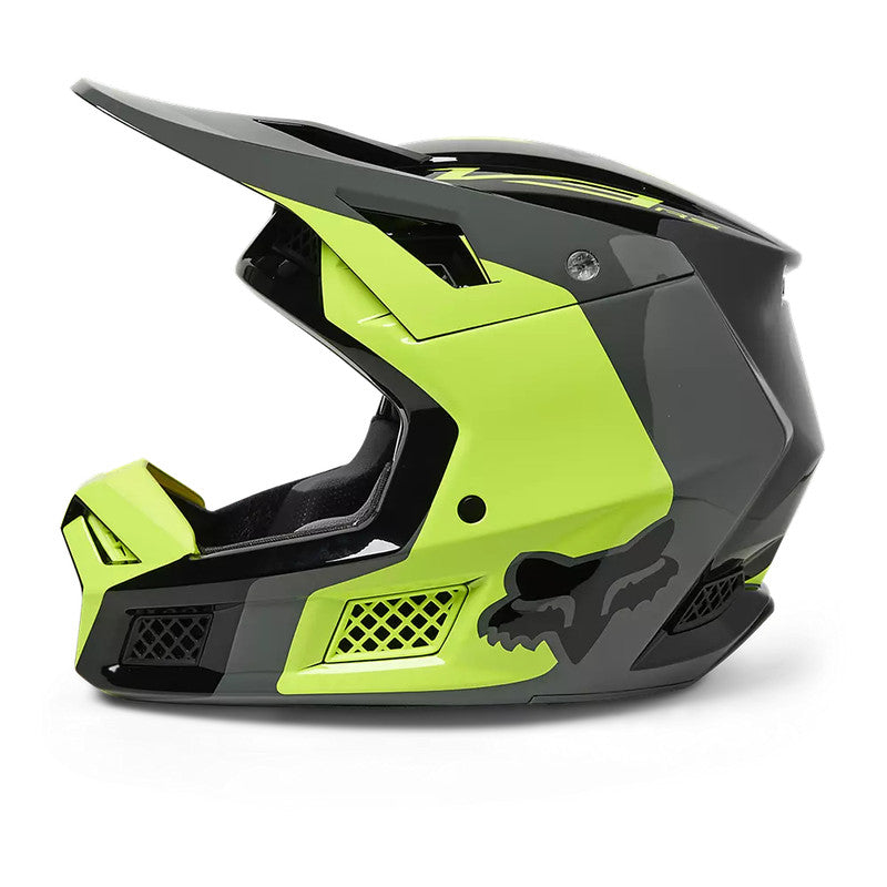 Casco Moto V3 RS Efekt Amarillo/Negro Fox | Casco Moto Fox casco fox racing motocross mtb