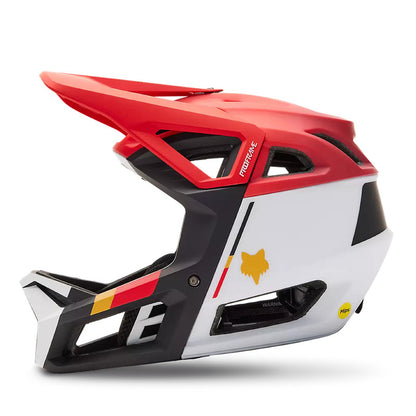 Casco Bicicleta Proframe RS Clyzo Rojo/Blanco/Negro Fox | Casco MTB Fox casco fox racing motocross mtb