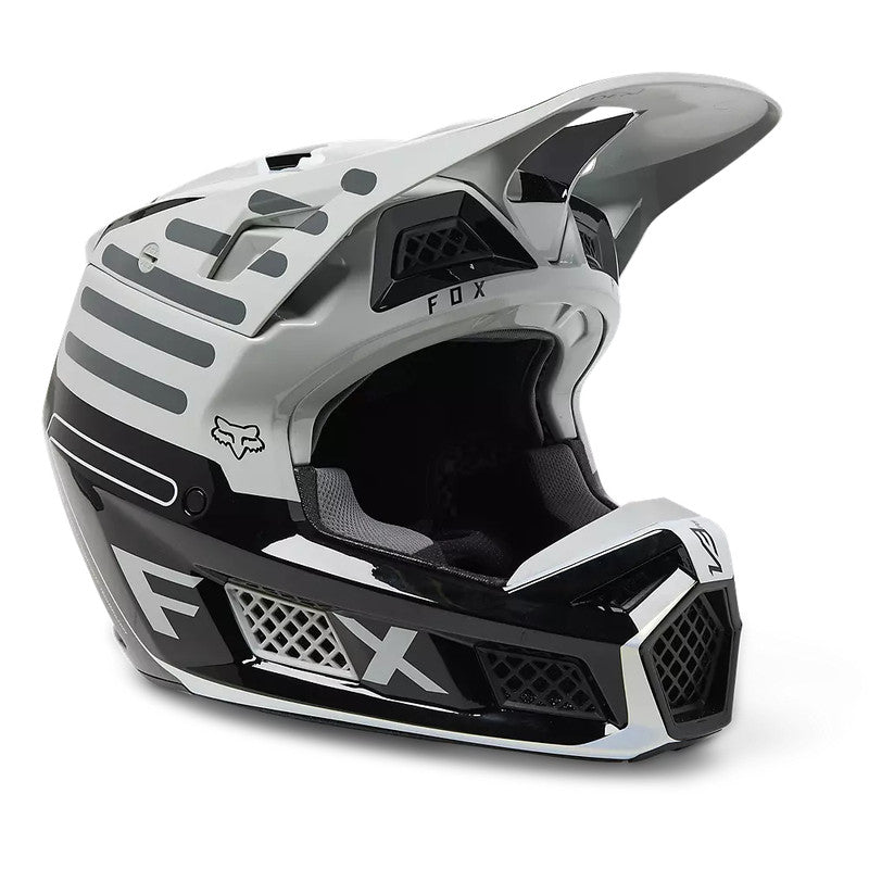 Casco Moto V3 RS Ryaktr Gris/Negro Fox | Casco Moto Fox casco fox racing motocross mtb
