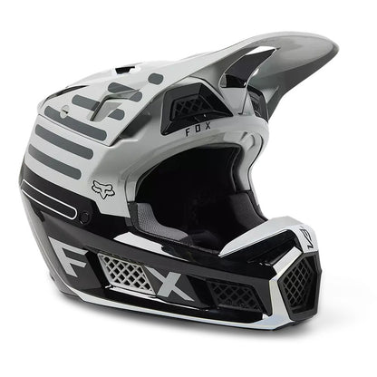 Casco Moto V3 RS Ryaktr Gris/Negro Fox | Casco Moto Fox casco fox racing motocross mtb