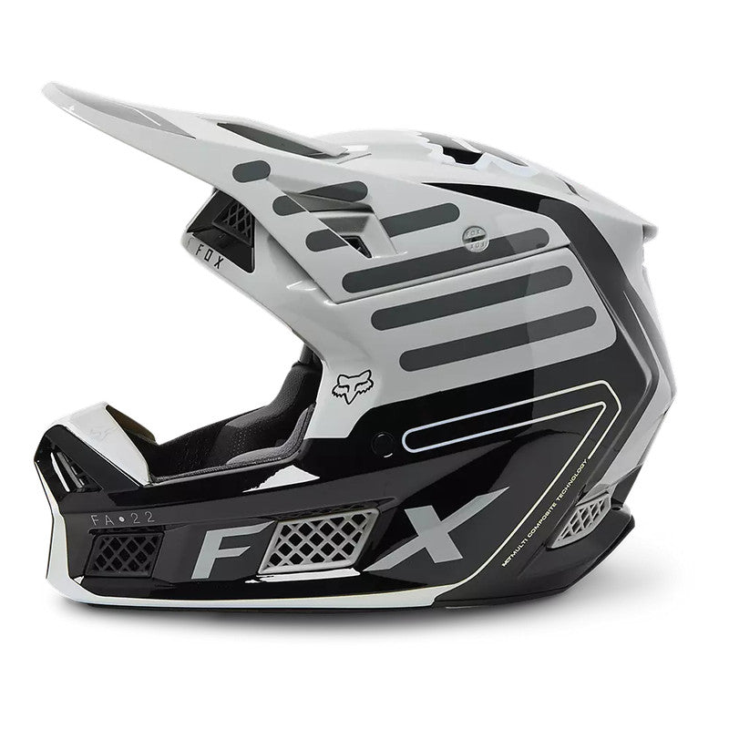 Casco Moto V3 RS Ryaktr Gris/Negro Fox | Casco Moto Fox casco fox racing motocross mtb