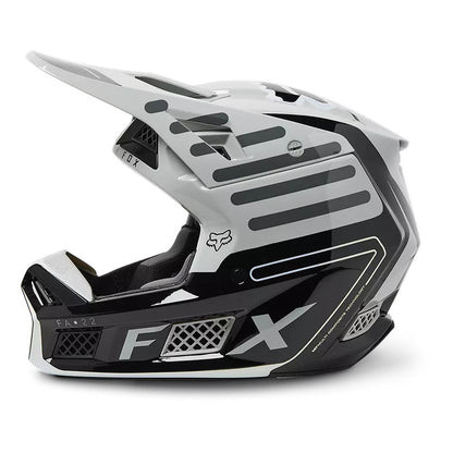 Casco Moto V3 RS Ryaktr Gris/Negro Fox | Casco Moto Fox casco fox racing motocross mtb