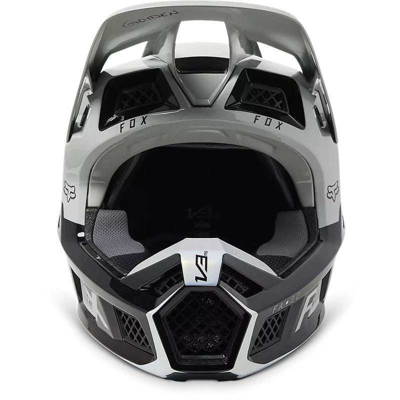 Casco Moto V3 RS Ryaktr Gris/Negro Fox | Casco Moto Fox casco fox racing motocross mtb