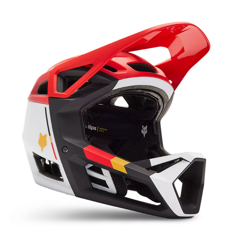 Casco Bicicleta Proframe RS Clyzo Rojo/Blanco/Negro Fox | Casco MTB Fox casco fox racing motocross mtb