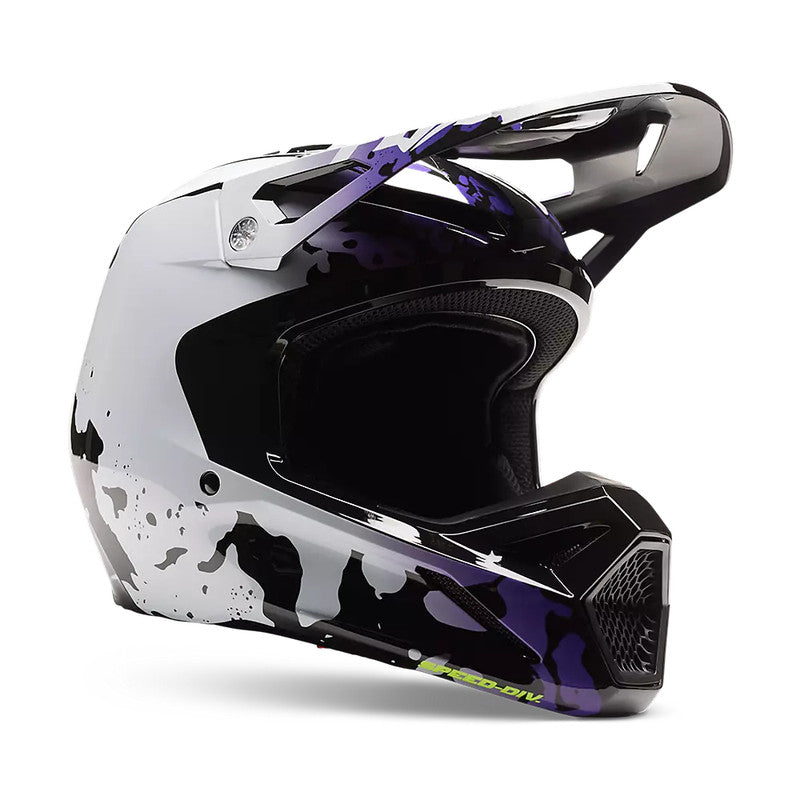 Casco Moto V1 Morphic Negro/Blanco Fox | Casco Moto Fox casco fox racing motocross mtb