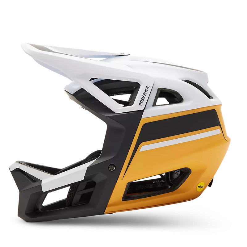 Casco Bicicleta Proframe RS Racik Blanco/Amarillo Fox | Casco MTB Fox casco fox racing motocross mtb