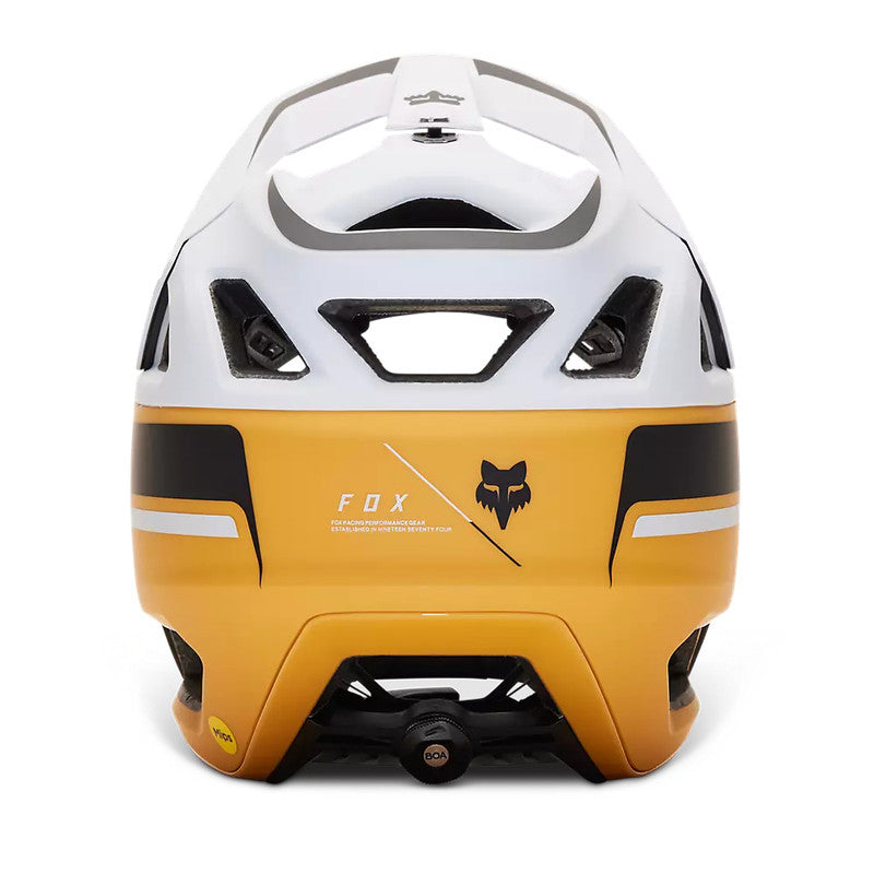 Casco Bicicleta Proframe RS Racik Blanco/Amarillo Fox | Casco MTB Fox casco fox racing motocross mtb