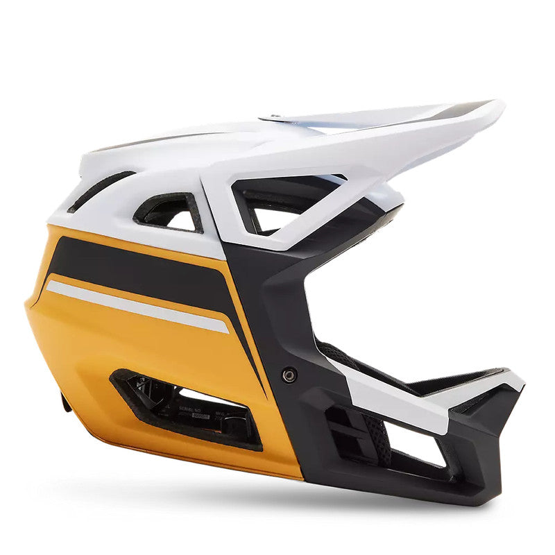 Casco Bicicleta Proframe RS Racik Blanco/Amarillo Fox | Casco MTB Fox casco fox racing motocross mtb