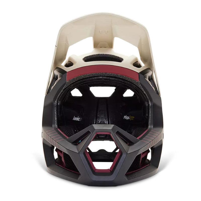 Casco Bicicleta Proframe RS Mash Blanco/Burdeo Fox | Casco MTB Fox casco fox racing motocross mtb