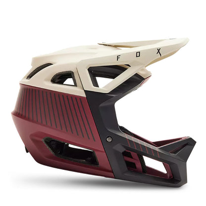 Casco Bicicleta Proframe RS Mash Blanco/Burdeo Fox | Casco MTB Fox casco fox racing motocross mtb