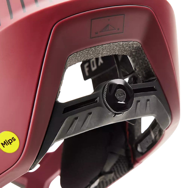 Casco Bicicleta Proframe RS Mash Blanco/Burdeo Fox | Casco MTB Fox casco fox racing motocross mtb