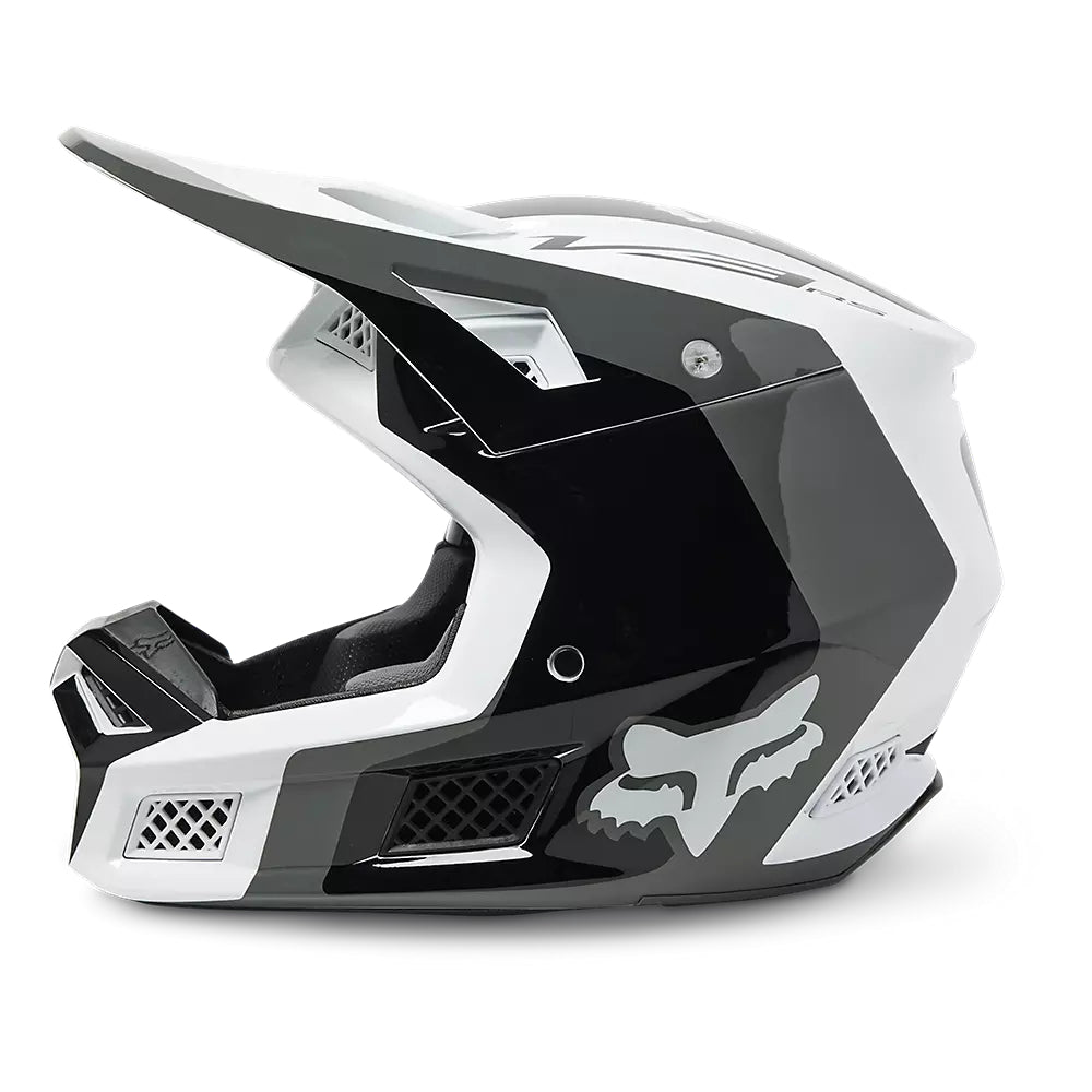 Casco Moto V3 RS Efekt Negro/Blanco Fox | Casco Moto Fox casco fox racing motocross mtb