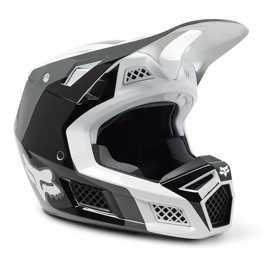 Casco Moto V3 RS Efekt Negro/Blanco Fox | Casco Moto Fox casco fox racing motocross mtb
