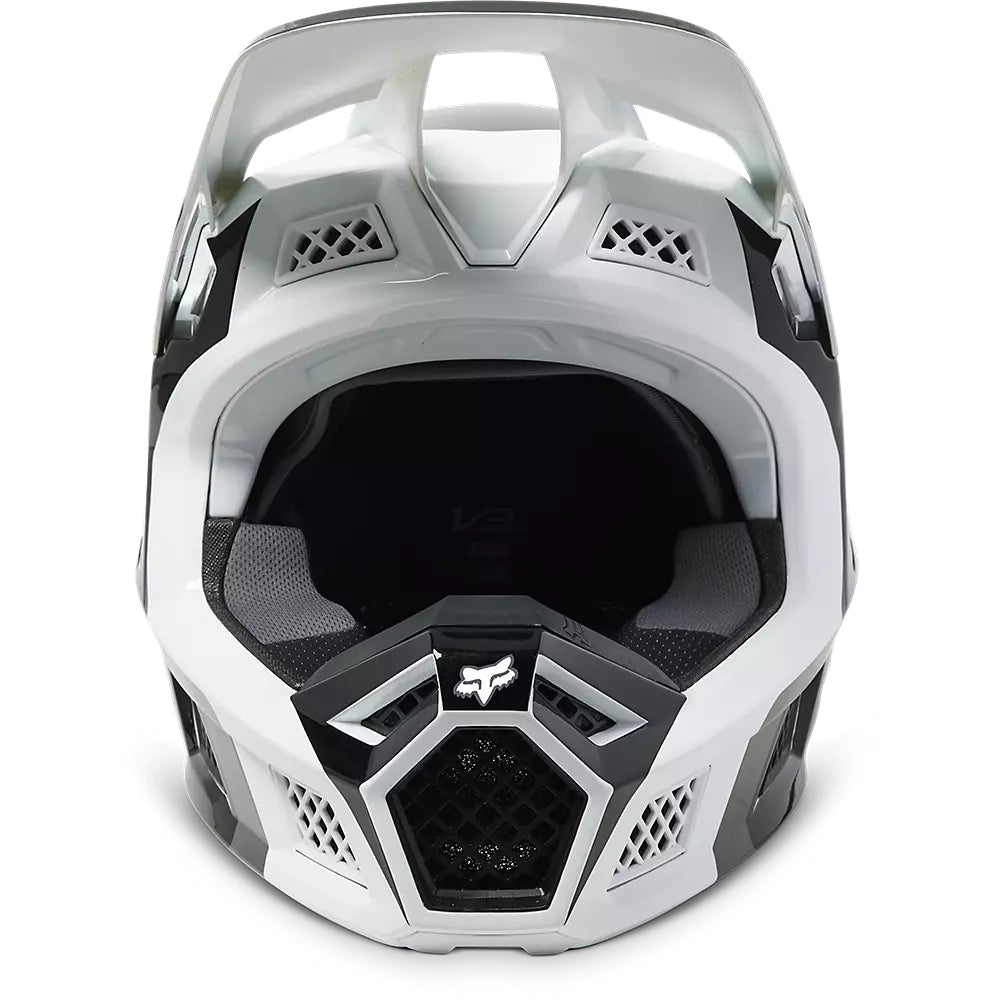 Casco Moto V3 RS Efekt Negro/Blanco Fox | Casco Moto Fox casco fox racing motocross mtb
