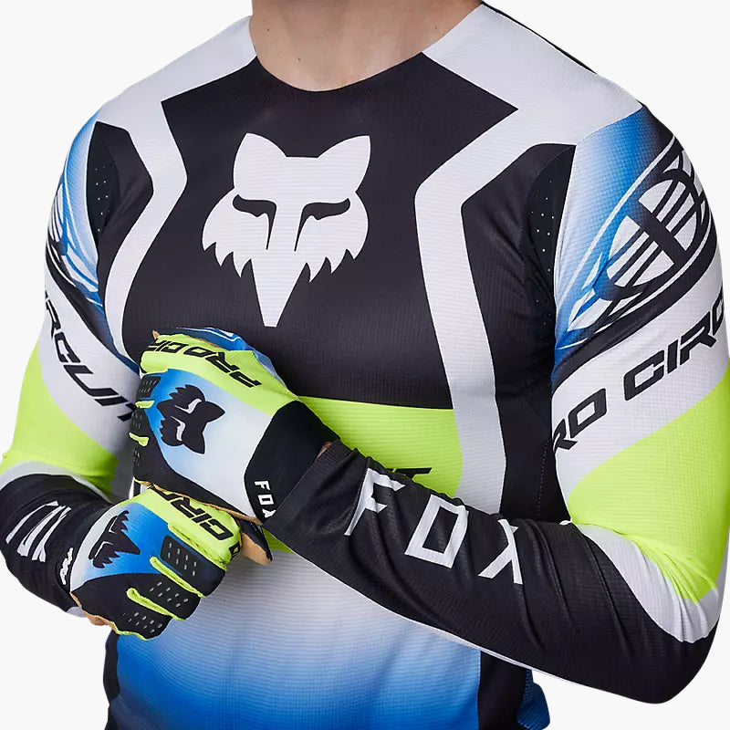 Polera Moto Flexair Pro Circuit Foyl Negro/Blanco Fox polera moto fox motocross