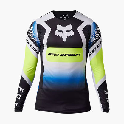 Polera Moto Flexair Pro Circuit Foyl Negro/Blanco Fox polera moto fox motocross