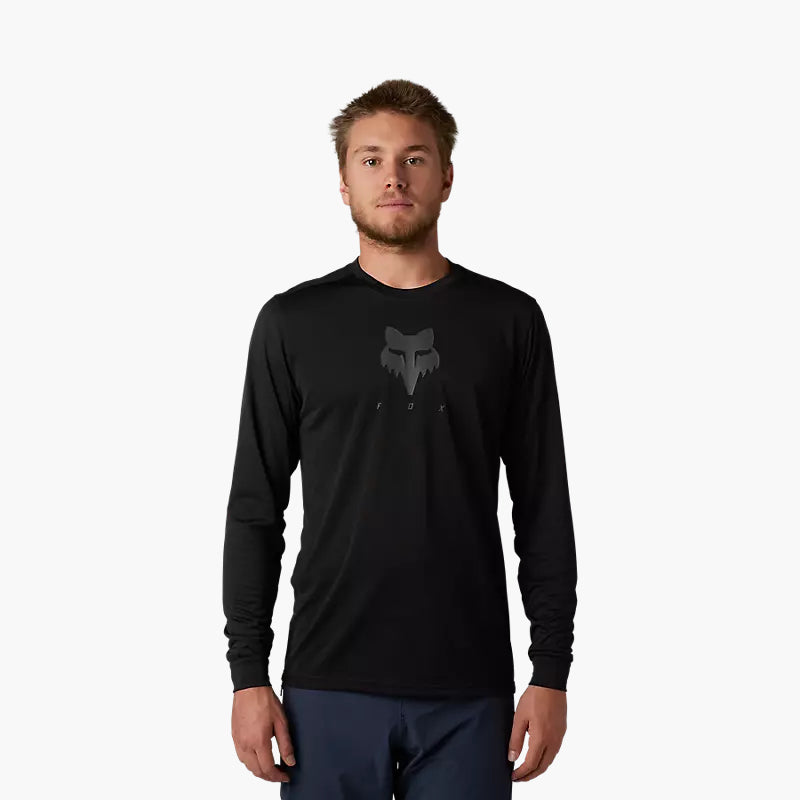 Polera Bicicleta Ranger Trudi™ Manga Larga Negro Fox polera bicicleta fox mtb