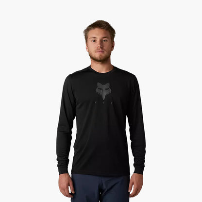 Polera Bicicleta Ranger Trudi™ Manga Larga Negro Fox polera bicicleta fox mtb