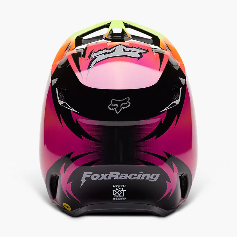 Casco Moto V1 Statk Rojo/Rosado Fox | Casco Moto Fox casco fox racing motocross mtb