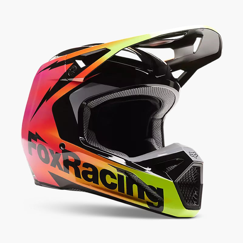 Casco Moto V1 Statk Rojo/Rosado Fox | Casco Moto Fox casco fox racing motocross mtb