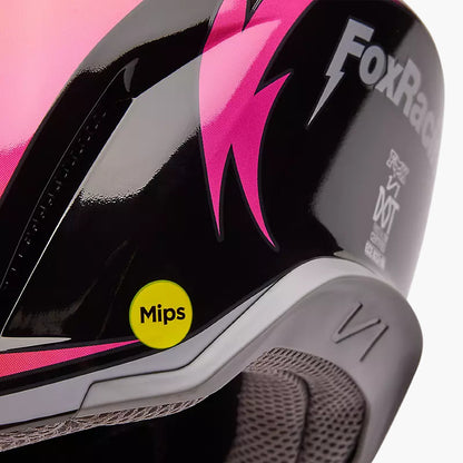 Casco Moto V1 Statk Rojo/Rosado Fox | Casco Moto Fox casco fox racing motocross mtb