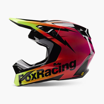 Casco Moto V1 Statk Rojo/Rosado Fox | Casco Moto Fox casco fox racing motocross mtb