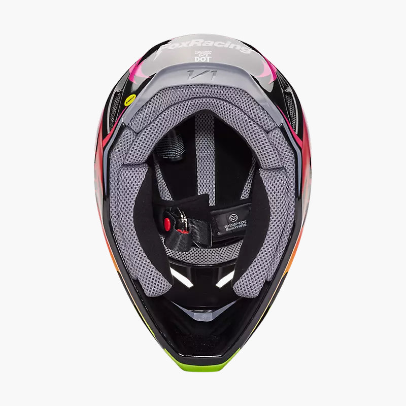 Casco Moto V1 Statk Rojo/Rosado Fox | Casco Moto Fox casco fox racing motocross mtb